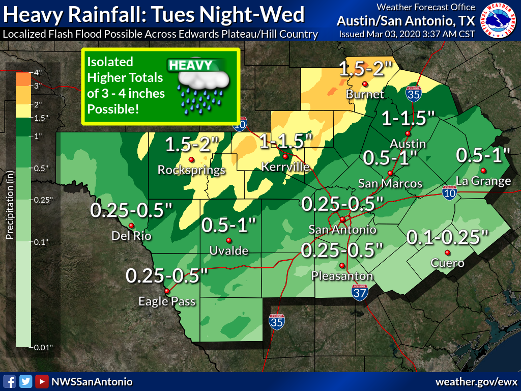 City of Eagle Pass Scattered Severe Storms and Heavy Rainfall Alert