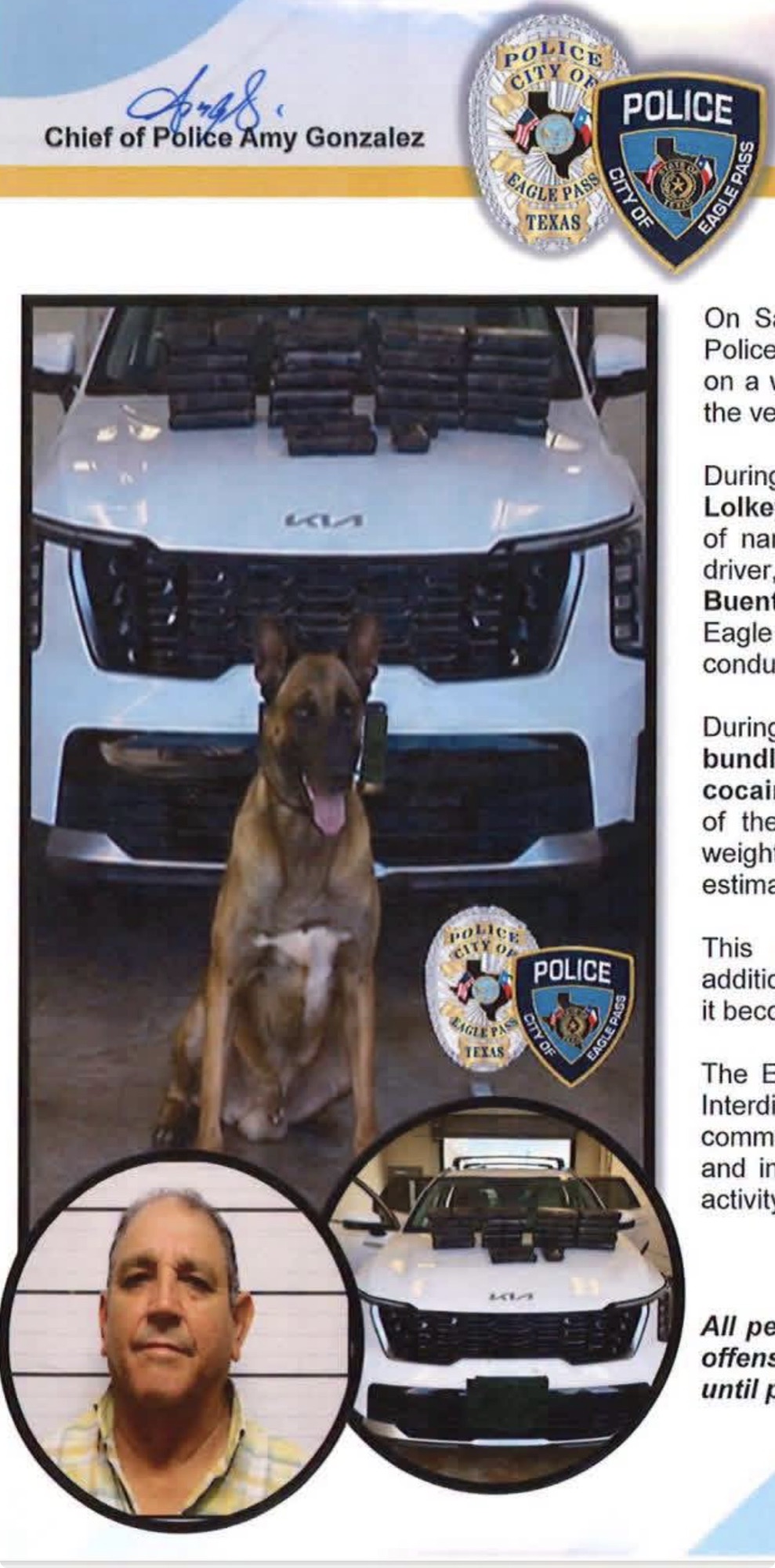 <a href="https://www.epbusinessjournal.com/2026/09/eagle-pass-police-seize-26-kilograms-of-cocaine-during-traffic-stop/" target="_blank">Eagle Pass Police Seize 26 Kilograms of Cocaine During Traffic Stop</a>